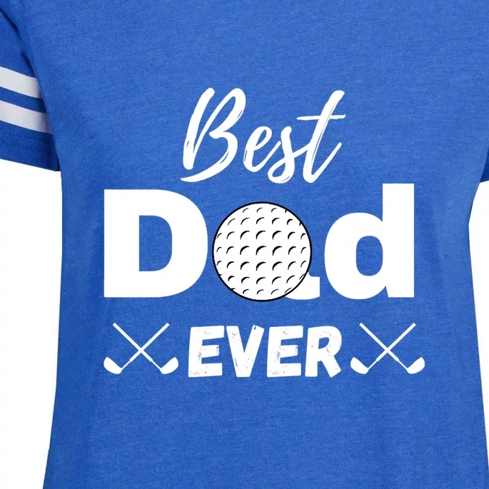 Father's Day Best Dad Golf Clubs Golf Balls Fathers Gift For Dad Enza Ladies Jersey Football T-Shirt