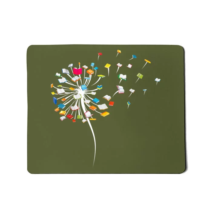 Funny Dandelion Books Gift For Reading Lover Mousepad