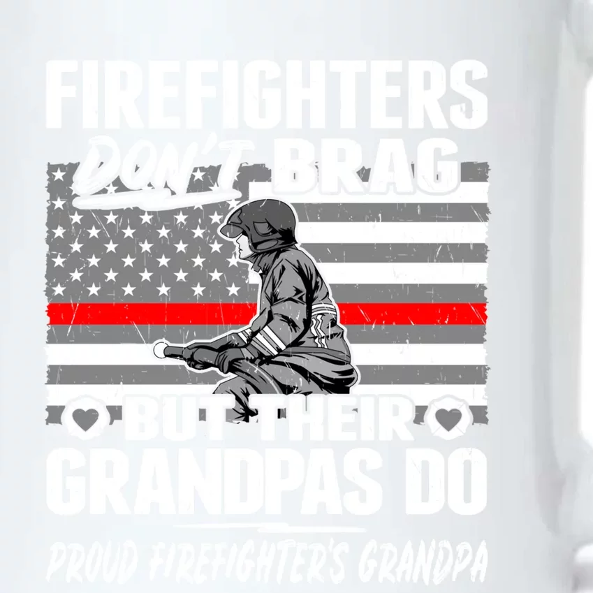 Firefighters Dont Brag Proud Firefighter Grandpa Funny Gift Black Color Changing Mug