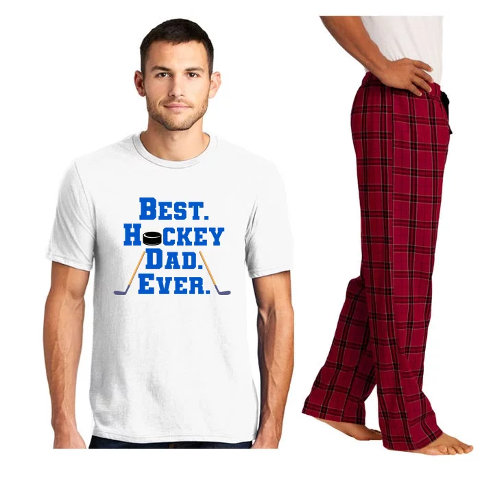 Father's Day Best Hockey Dad Ever Gift Pajama Set