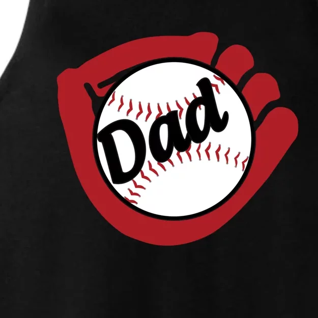 Father's Day Baseball Dad Sport Lover Cute Gift Ladies Tri-Blend Wicking Tank