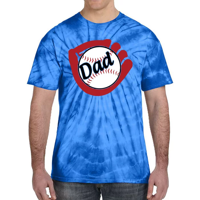 Father's Day Baseball Dad Sport Lover Cute Gift Tie-Dye T-Shirt