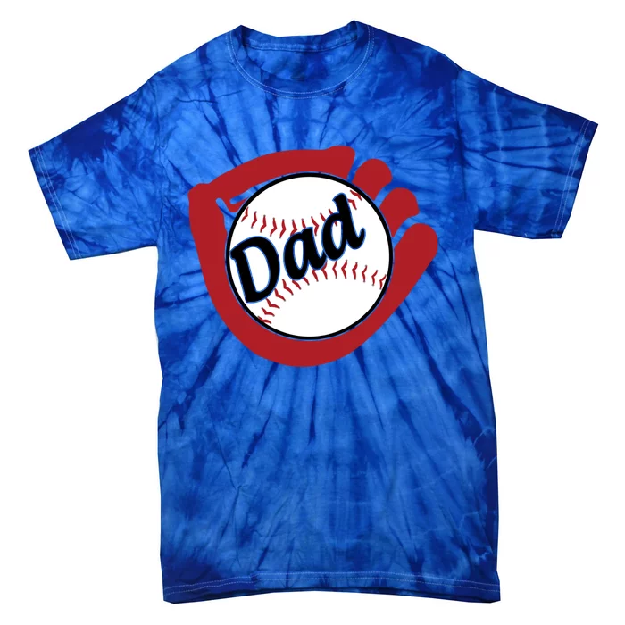 Father's Day Baseball Dad Sport Lover Cute Gift Tie-Dye T-Shirt