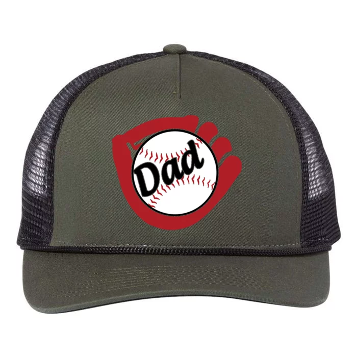 Father's Day Baseball Dad Sport Lover Cute Gift Retro Rope Trucker Hat Cap