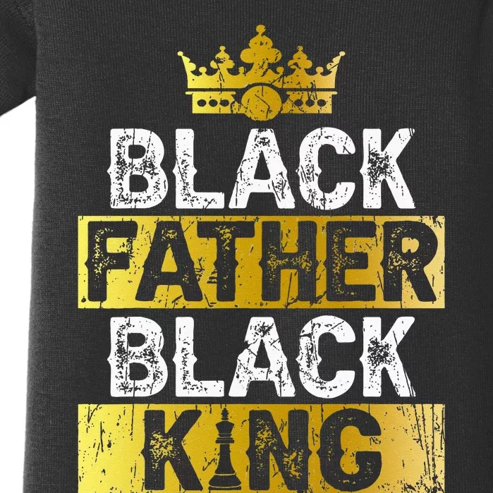 Fathers Day Black Father Black King African American Dad Baby Bodysuit