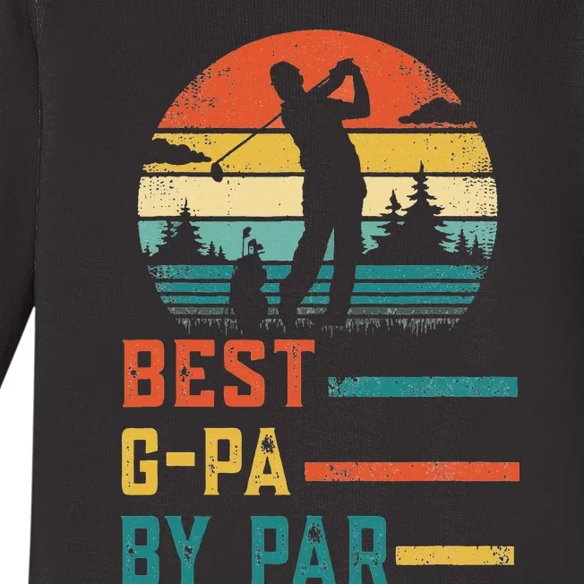 Father's Day Best G-Pa By Par Golf Gifts For Dad Grandpa Baby Long Sleeve Bodysuit