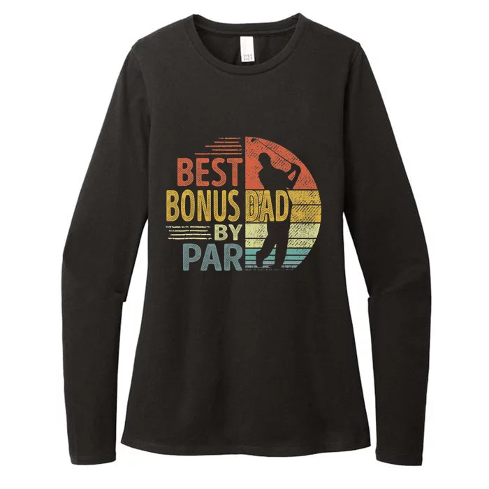 Father's Day Best Bonus Dad By Par Golf Gifts For Dad Womens CVC Long Sleeve Shirt