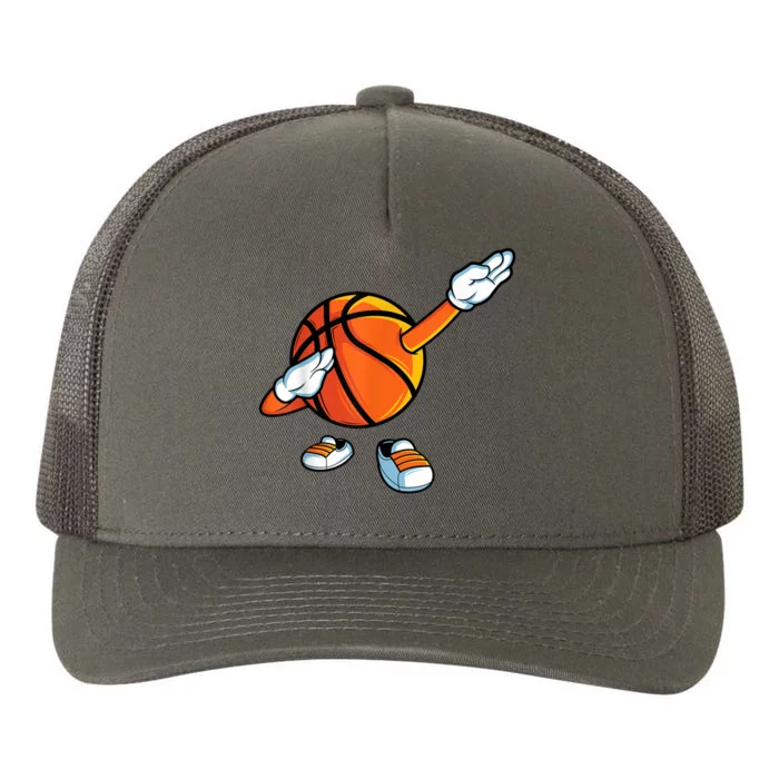 Funny Dabbing Basketball Dancing Ball Game In Shoes For Yupoong Adult 5-Panel Trucker Hat