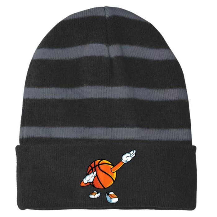 Funny Dabbing Basketball Dancing Ball Game In Shoes For Striped Beanie with Solid Band