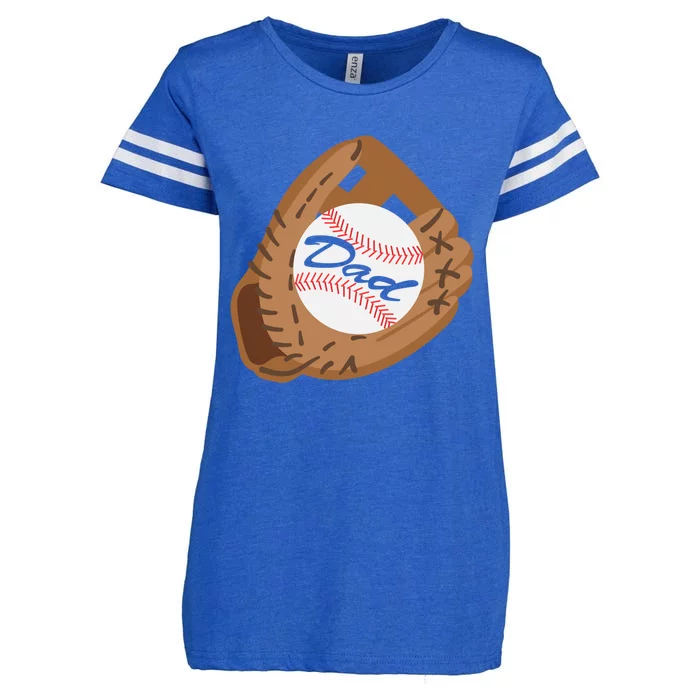 Father's Day Baseball Dad Sport Lover Cool Gift Enza Ladies Jersey Football T-Shirt