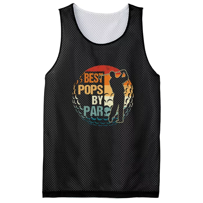 Father's Day Best Pops Par Golf Dad Gift For Dad Mesh Reversible Basketball Jersey Tank