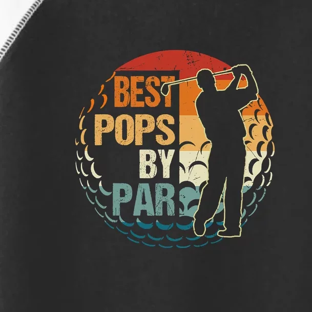 Father's Day Best Pops Par Golf Dad Gift For Dad Toddler Fine Jersey T-Shirt