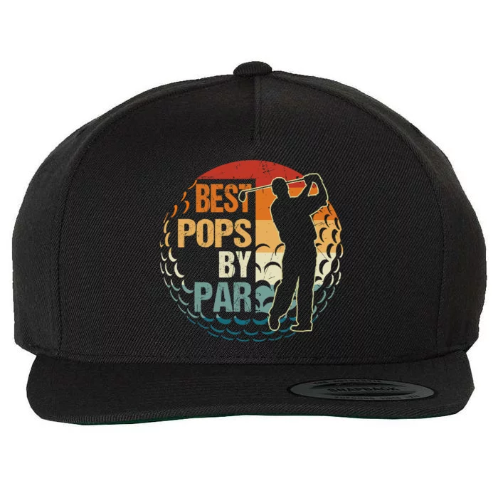 Father's Day Best Pops Par Golf Dad Gift For Dad Wool Snapback Cap