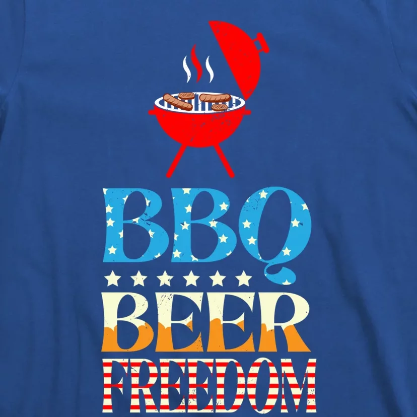 Fathers Day Bbq Beer Freedom Grill Grilling Gift T-Shirt