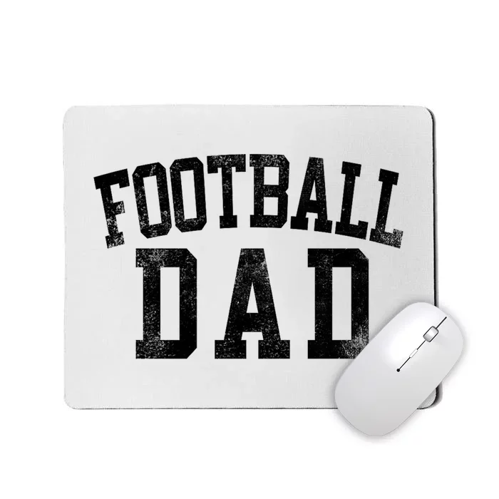 Football Dad Birthday Classic Bold Font Football Daddy Mousepad