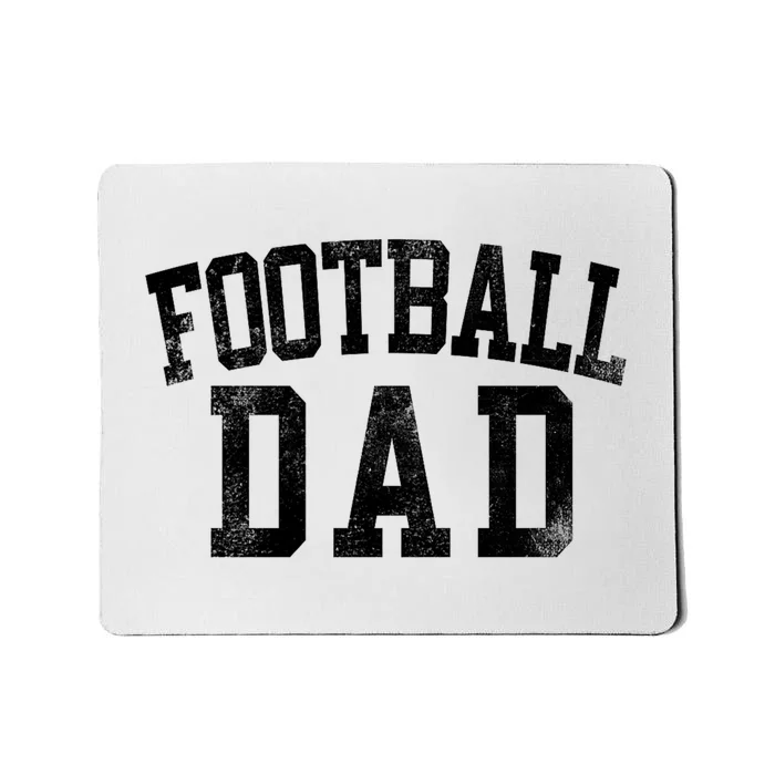 Football Dad Birthday Classic Bold Font Football Daddy Mousepad