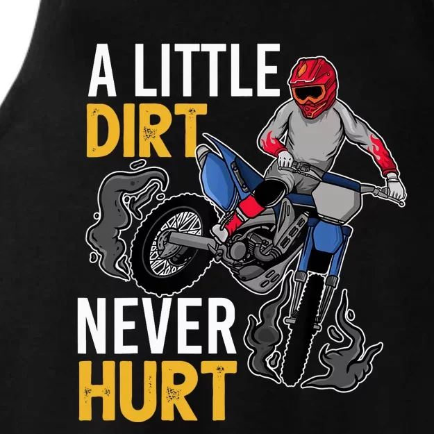 Funny Dirt Bike Design For Boys Girls Motorbike Racing Ladies Tri-Blend Wicking Tank