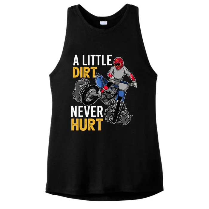 Funny Dirt Bike Design For Boys Girls Motorbike Racing Ladies Tri-Blend Wicking Tank