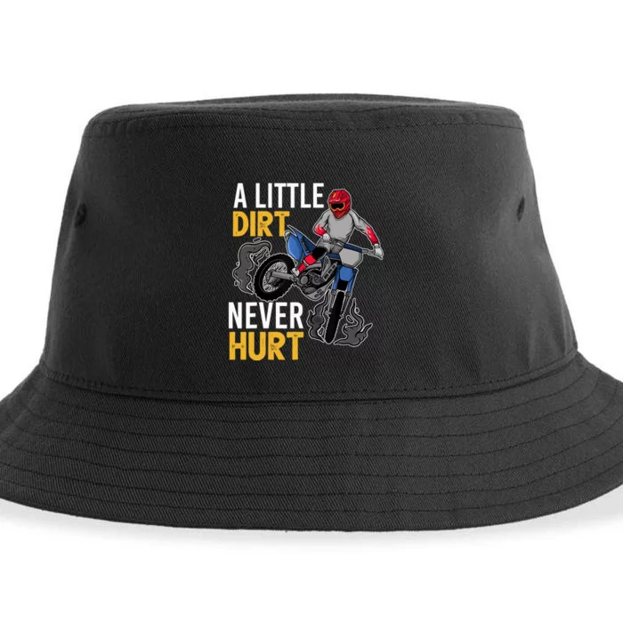 Funny Dirt Bike Design For Boys Girls Motorbike Racing Sustainable Bucket Hat