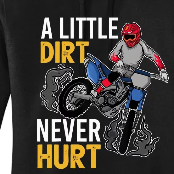 Funny Dirt Bike Design For Boys Girls Motorbike Racing Women's Pullover Hoodie