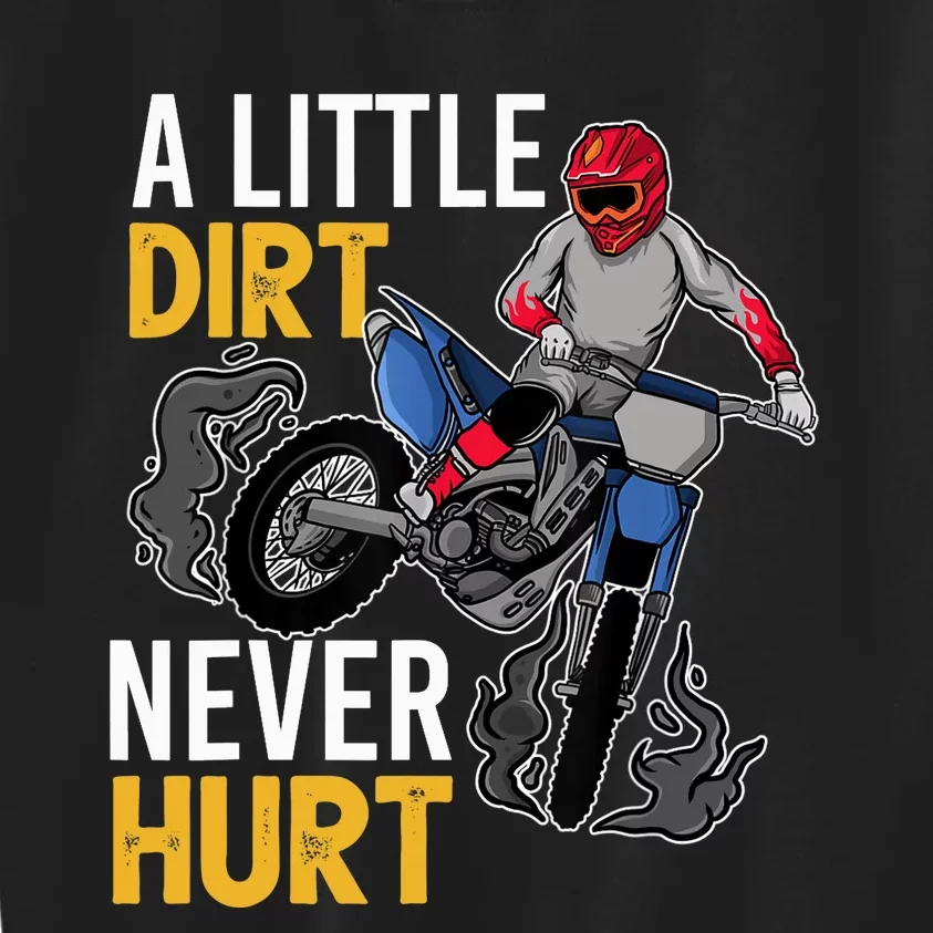 Funny Dirt Bike Design For Boys Girls Motorbike Racing Kids Sweatshirt