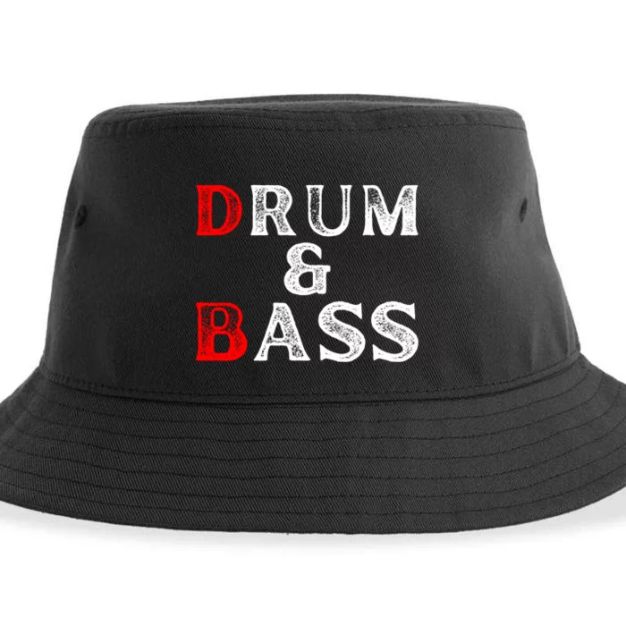 Funny Drum & Bass Rum & Ass Lovers Sustainable Bucket Hat