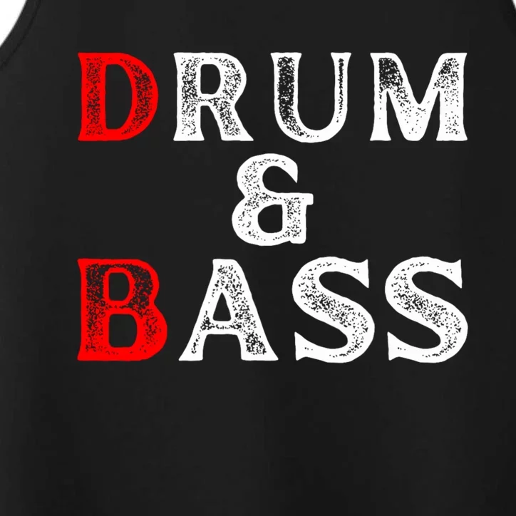 Funny Drum & Bass Rum & Ass Lovers Performance Tank