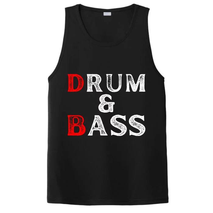 Funny Drum & Bass Rum & Ass Lovers Performance Tank