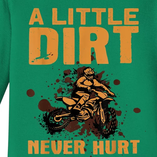 Funny Dirt Bike For Men Women Motocross Dirtbike Lover Baby Long Sleeve Bodysuit