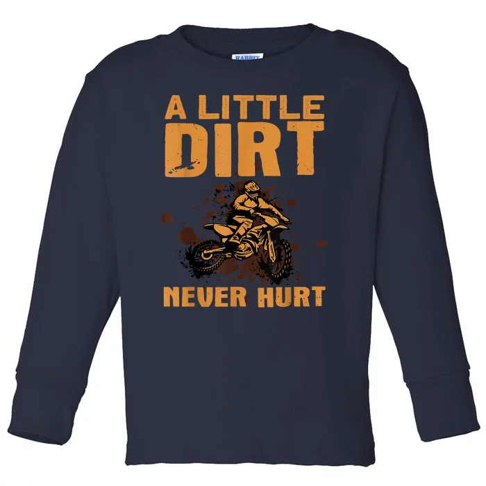 Funny Dirt Bike For Men Women Motocross Dirtbike Lover Toddler Long Sleeve Shirt