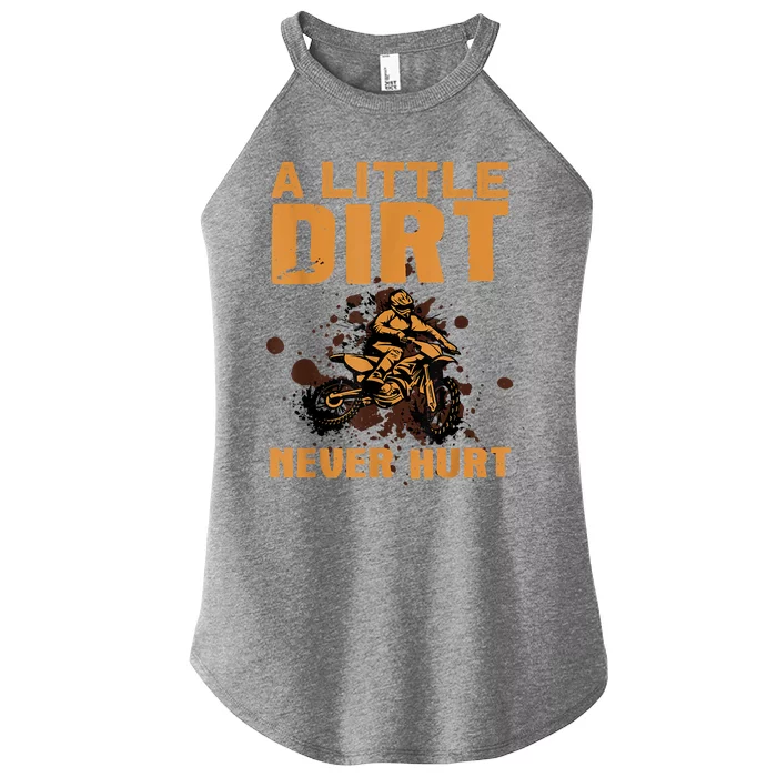 Funny Dirt Bike For Men Women Motocross Dirtbike Lover Women’s Perfect Tri Rocker Tank