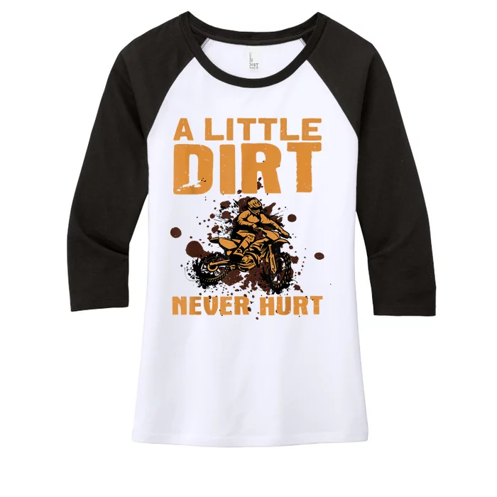 Funny Dirt Bike For Men Women Motocross Dirtbike Lover Women's Tri-Blend 3/4-Sleeve Raglan Shirt