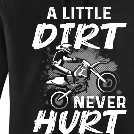 Funny Dirt Bike Gift For Boys Motorcycle Motocross Biker Women's Pullover Hoodie