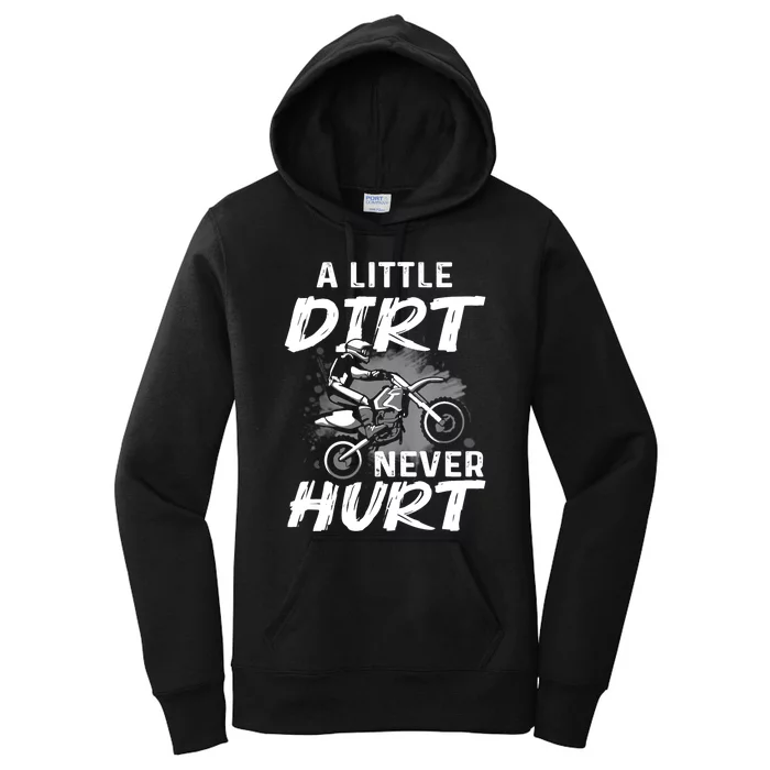 Funny Dirt Bike Gift For Boys Motorcycle Motocross Biker Women's Pullover Hoodie