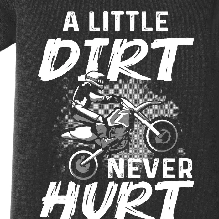 Funny Dirt Bike Gift For Boys Motorcycle Motocross Biker Baby Bodysuit