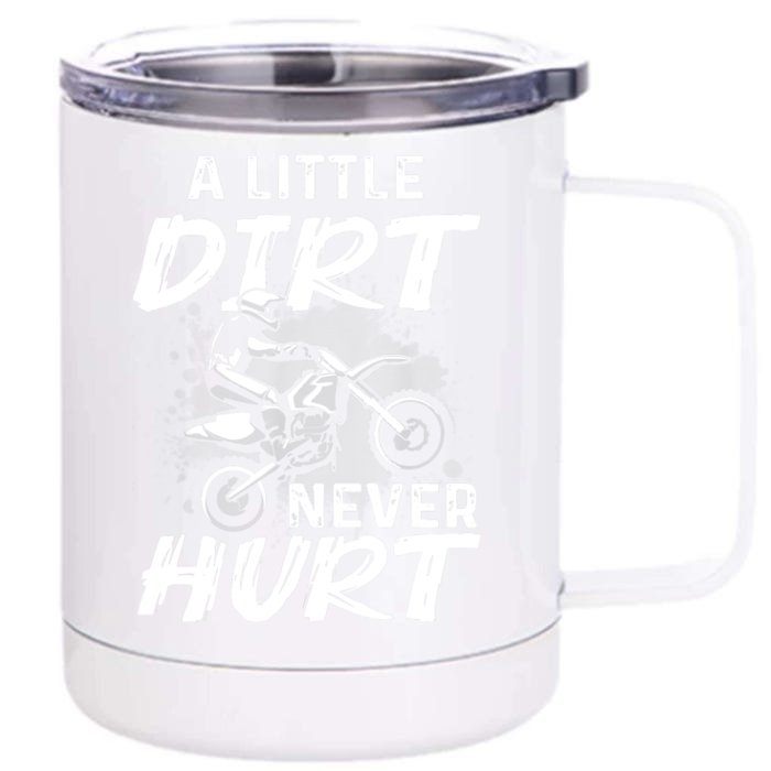 Funny Dirt Bike Gift For Boys Motorcycle Motocross Biker Front & Back 12oz Stainless Steel Tumbler Cup