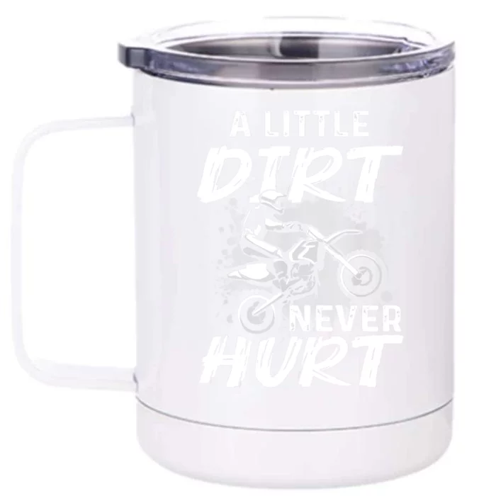 Funny Dirt Bike Gift For Boys Motorcycle Motocross Biker Front & Back 12oz Stainless Steel Tumbler Cup