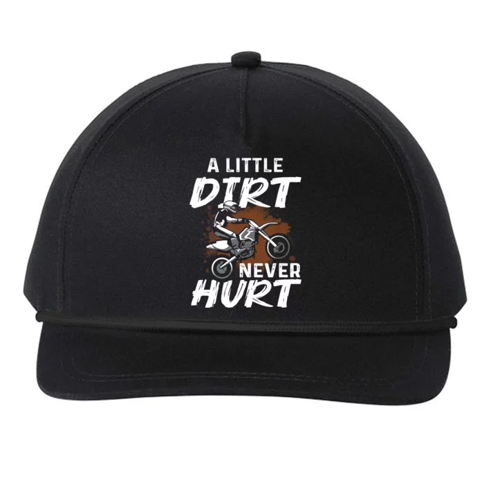 Funny Dirt Bike Gift For Boys Motorcycle Motocross Biker Snapback Five-Panel Rope Hat