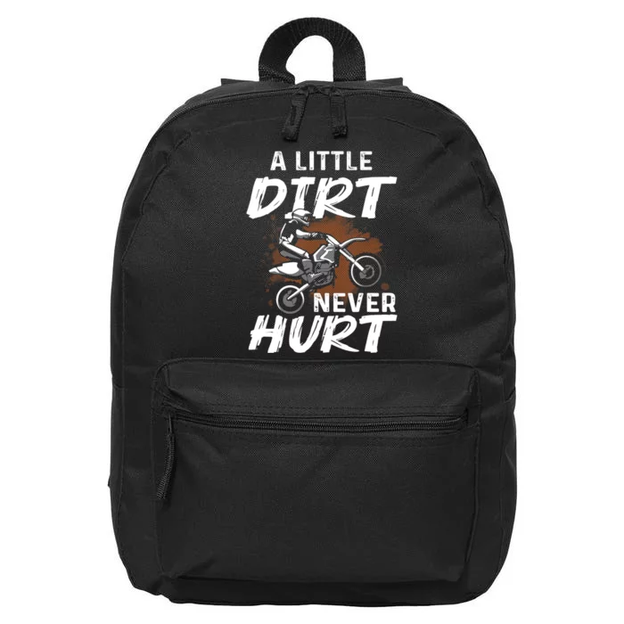 Funny Dirt Bike Gift For Boys Motorcycle Motocross Biker 16 in Basic Backpack