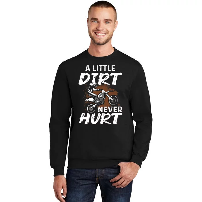 Funny Dirt Bike Gift For Boys Motorcycle Motocross Biker Tall Sweatshirt