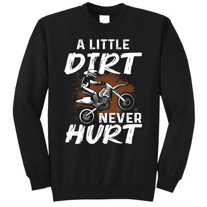 Funny Dirt Bike Gift For Boys Motorcycle Motocross Biker Tall Sweatshirt