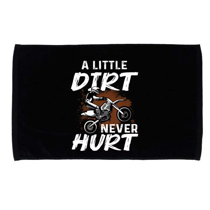 Funny Dirt Bike Gift For Boys Motorcycle Motocross Biker Microfiber Hand Towel