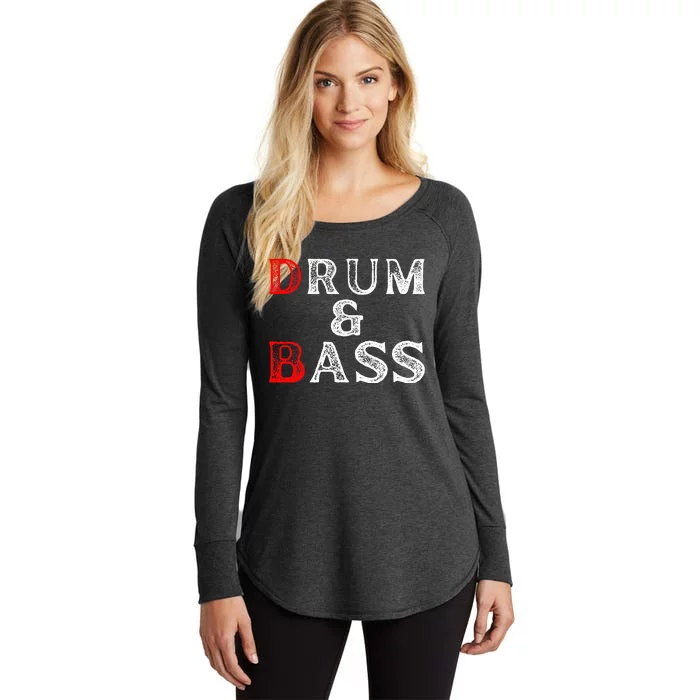 Funny Drum & Bass Rum & Ass Lovers Women's Perfect Tri Tunic Long Sleeve Shirt