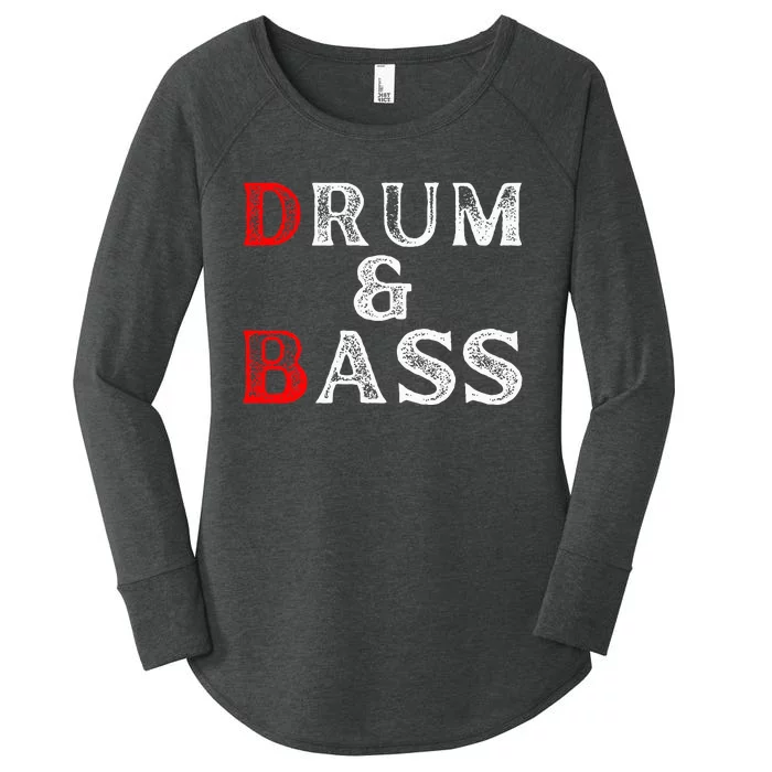 Funny Drum & Bass Rum & Ass Lovers Women's Perfect Tri Tunic Long Sleeve Shirt