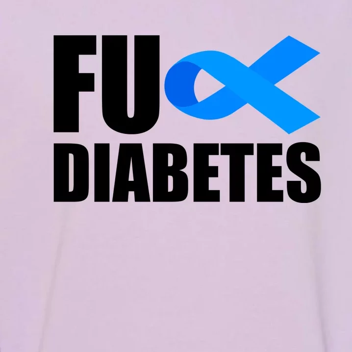 Fuck Diabetes Blue Ribbon Awareness Garment-Dyed Sweatshirt