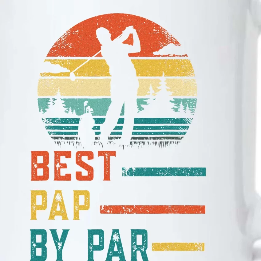 Fathers Day Best Pap By Par Golf Gifts For Dad Grandpa Black Color Changing Mug