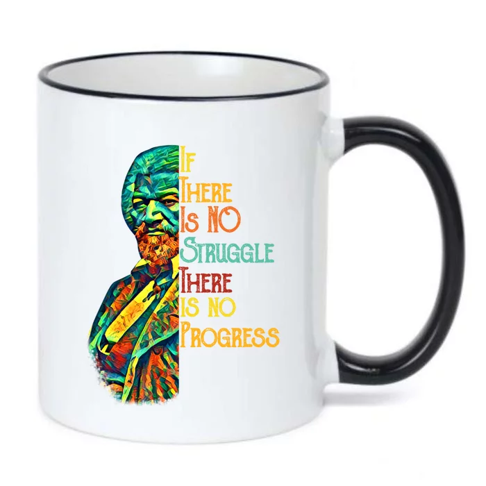 Frederick Douglass Black Leader Quote Cool Gift Black History Month Gift Black Color Changing Mug