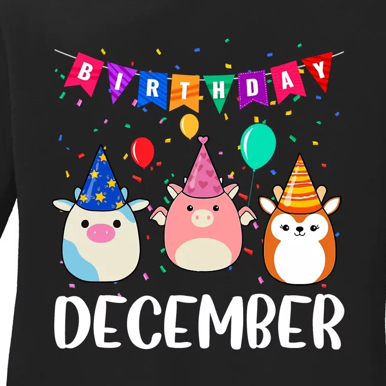 Funny December Birthday Ladies Long Sleeve Shirt