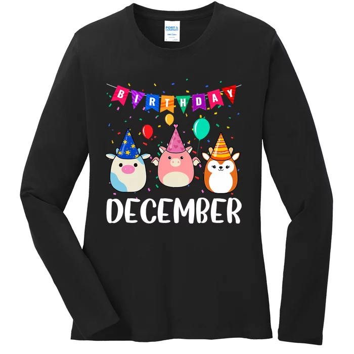 Funny December Birthday Ladies Long Sleeve Shirt