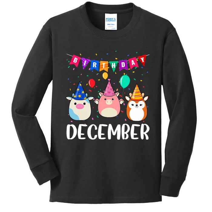 Funny December Birthday Kids Long Sleeve Shirt